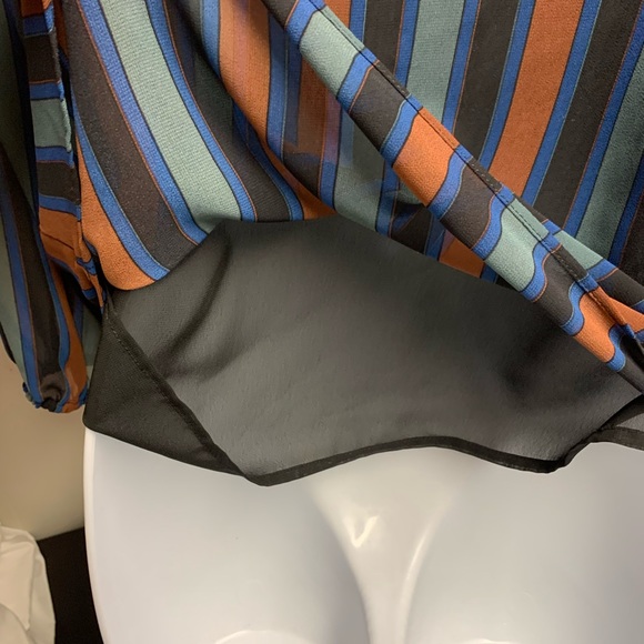 Madewell Sheer Sleeve Top in Academy Stripe - Picture 4 of 7